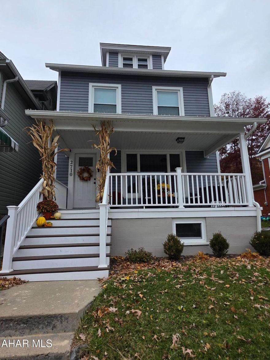 Welcome to this beautifully updated 3-bedroom, 1-bath home offering modern touches throughout while maintaining its charm. The main level features a spacious living room with large windows for natural light, a dining area with an open flow, and an updated kitchen with white cabinetry, butcher-block countertops, and a tile-style backsplash.

Upstairs, you'll find three nicely sized bedrooms with fresh paint, updated lighting, and hardwood flooring. The full bathroom includes a contemporary vanity, updated fixtures, and a clean tub/shower combination. A finished third-floor bonus room provides additional storage or flexible use.

Exterior improvements include new siding, windows, and doors installed in 2022, offering added peace of mind. Outside, enjoy the covered front porch and low-maintenance yard.

Move-in ready with attractive interior and exterior updates, this home offers convenience, modern style, and comfortable living. Preapproved buyer only. Buyers to confirm taxes, sq footage, and lot size.