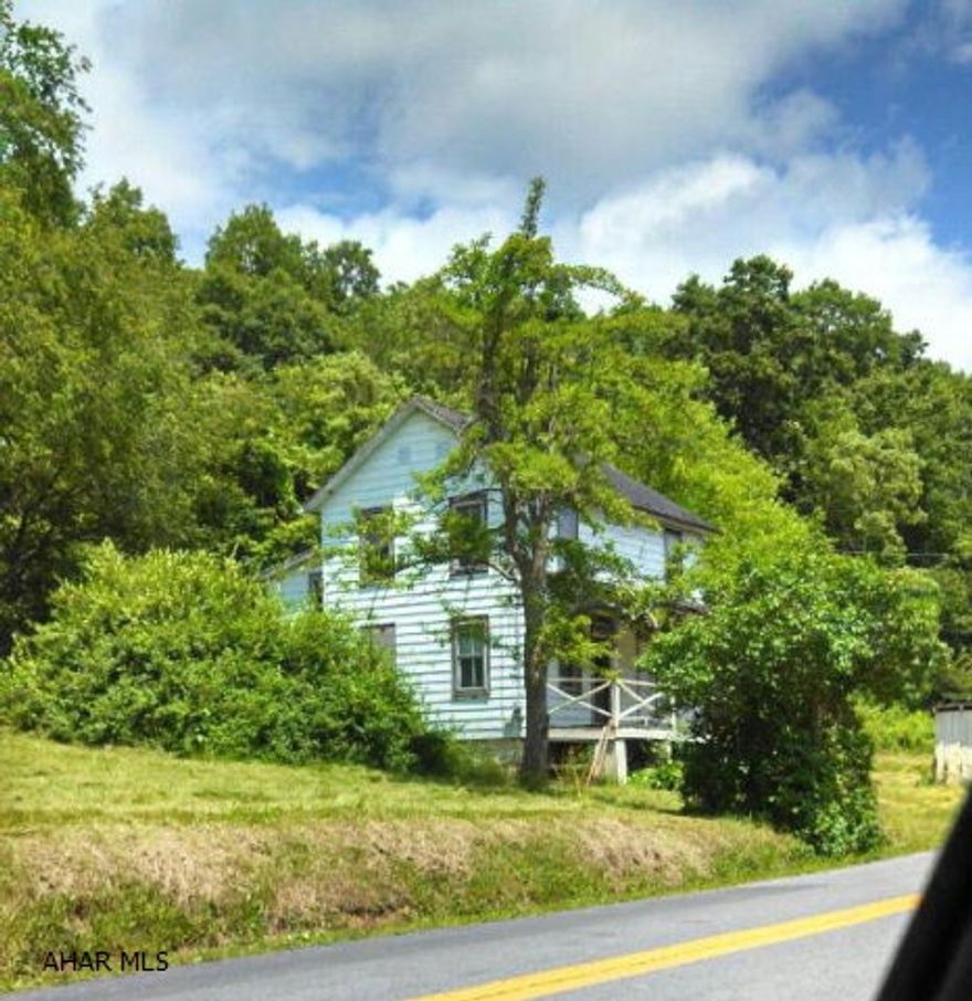 Timber rights are sold, All painted trees and all pine sold for 2.3 years.  House needs TLC, being sold as is.