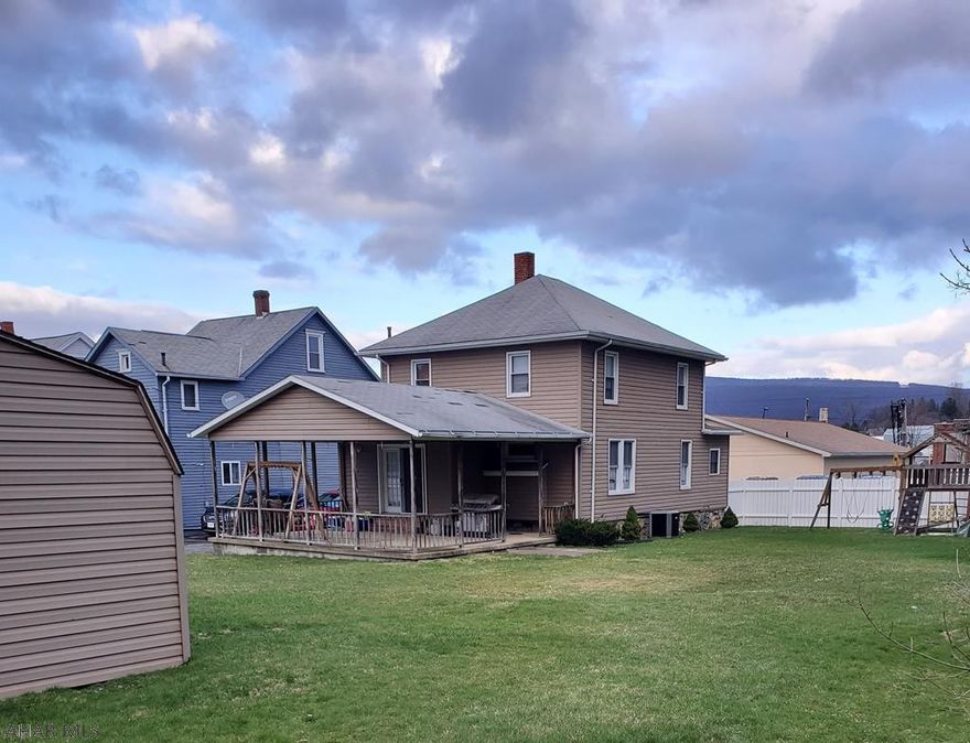 Room to roam on this level lot! 2 stories (plus attic storage) with home office/bonus room, covered patio, beautiful built-ins in the dining room, 45 handle kitchen with built-in pantry and first floor laundry. Gas fireplace in the living room for instant warmth and ambiance. Master bedroom with bath and double closets. Detached garage and shed out back. Great family home with large rooms, new carpet, and laminate floors. Work from home, entertain on the patio, and enjoy the convenient location.