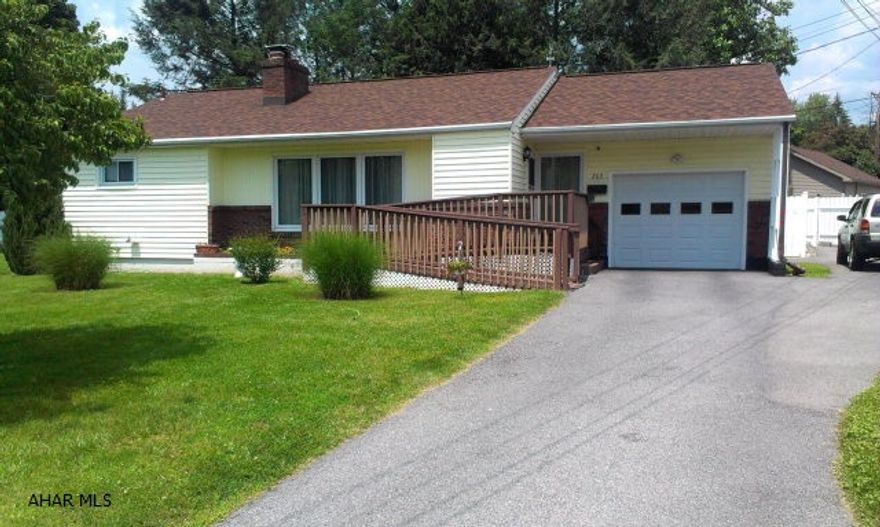 Absolutely beautiful . New kit, new windows, new plumbing, new furnace, & A/C with 2 heating/cooling zones. 1st fl bath redone, bath added in bsmt, Roof done in 2005. See list of additional upgrades. Dining area in end of LR as well as eat-in kit. One of BR's on 1st fl could easily be formal DR. Hot tub stays with property. Basement door to outside has been sealed since owner purchased property. Bsmt has additional BR & Family/LR with wood burning fireplace & sm kitchenette(no stove). Washer/Dryer/Range/Refrig stay.