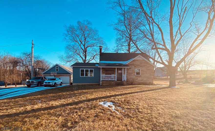 The scenic view of this 3 bedroom house is one you can not miss!  House is located in the sought after Sinking Valley area on .99 acre of land.  Sit in a rocking chair on the front porch and soak in the beauty of your surroundings.  Plenty of room for privacy to enjoy all this home has to offer.  Enjoy cooking in the large kitchen/dining room combo with Corian countertops, new appliances, large island, and with eat in kitchen. Home offers 2 car detached garage with updated siding, large upstairs bedroom, and a laundry room with cabinets and shelfs for plenty of organization (can be used as pantry too).  This one will not last long, schedule your appointment today!