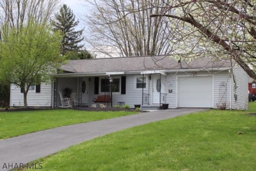 Enjoy the convenience of one story living!  This move in ready ranch style home offers solid oak hardwood floors, 2 bedrooms, 1 bath, dining room, living room and eat in kitchen as well as a 1 car garage.  Relax on the covered porch and enjoy the country setting!!  Located minutes from Shawnee Lake, 10 minutes from Historic Downtown Bedford and 30 minutes from Blue Knob Ski Resort. Don't hesitate!  Call now to schedule your appointment!!