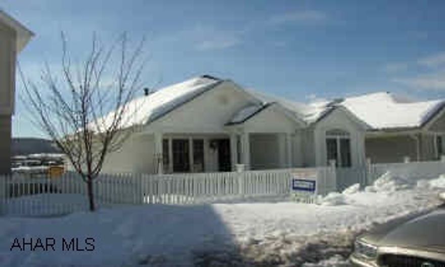 CHARMING COTTAGE!  2 BEDROOM, 2.5 BATH, FINISHED BASEMENT, 1 CAR ATTACHED GARAGE.  EASY LIVING IN THIS MAINTENANCE FREE 1 STORY HOME.  MANY UPGRADES.  FANTASTIC VIEW FROM PATIO.