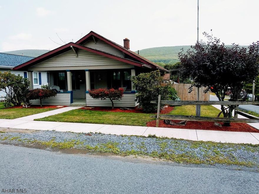 Sweet, Cosy Ranch Home & Move In Ready describes this Darling 2 Bedroom, 1 Bath Home with it's large Covered Front porch, Fenced In Yard, 1 Car Garage, Off Street Parking. The Full Basement can easily be finished, Forced Air Heat makes it easy to install Central Air, the landscaping lends itself to tranquility and peaceful evenings by the backyard Fire Pit on the Patio. Corner Lot completely fenced in. It just doesn't get any better than this. Schedule your Tour Today.