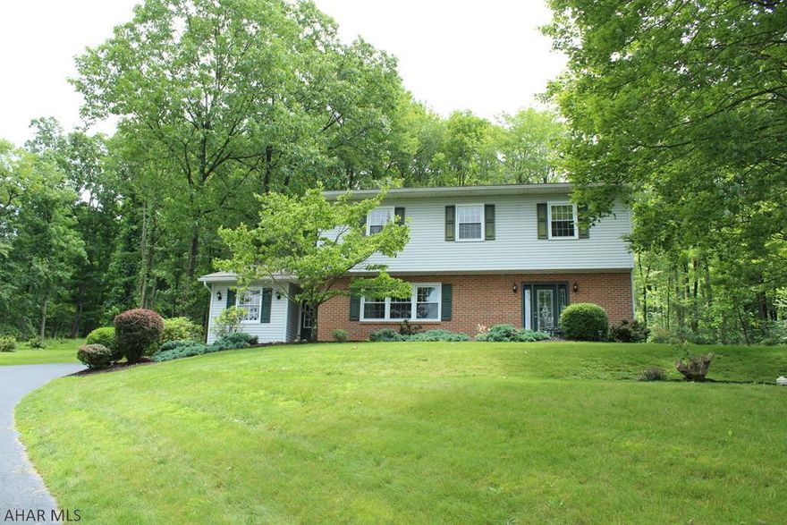 Located at the top of the Meadowbrook Terrace of Bedford and situated on over 3 acres. This 2 story, 4 bedroom, 1 full, 1 half, 1-3/4 bath home provides a view of historic Bedford. Hardwood floors have been refurbished throughout the main floor and bedrooms. Home has been inspected. Large screened-in porch offers privacy and lots of room to entertain. Appliances included.