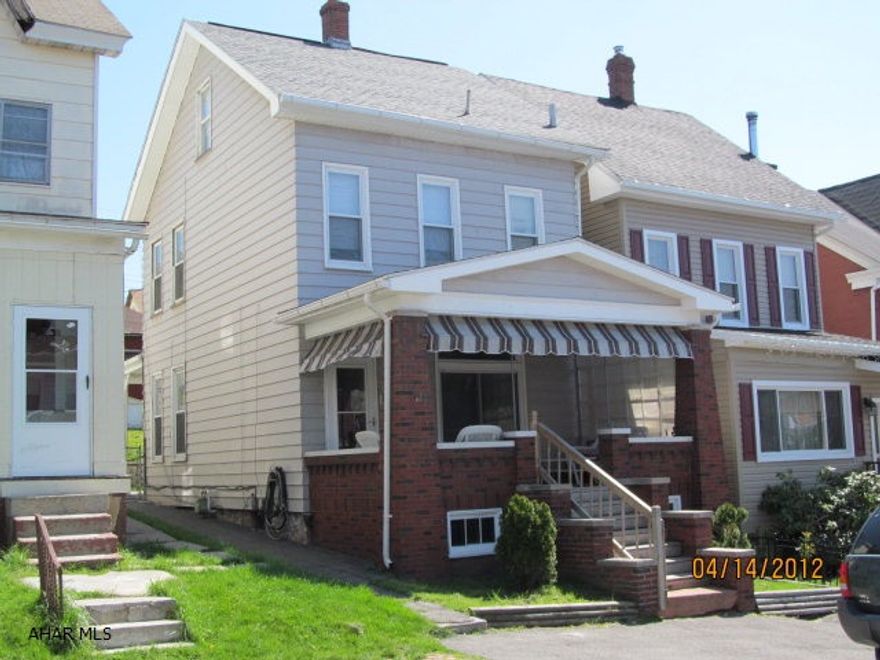 Great starter home with 2 BRs, 1 bath and finished attic that could be 3rd BR. Nice HW floor in living room and super large kitchen with oak cabinets.  Fenced yard and garage.