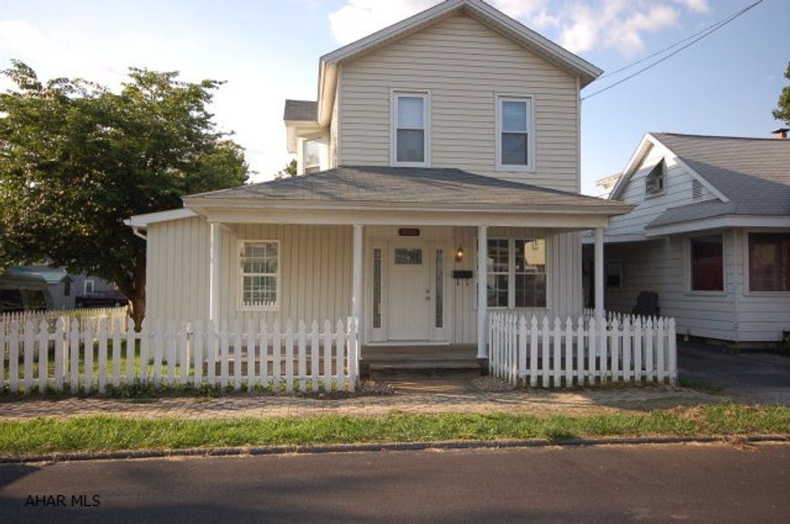 A light, bright and airy home with room to move! This home is beautifully renovated with an industrial loft-style design on the main floor, complete with pocket doors between living room and kitchen space, accented with sliding metal and wood doors. The second floor features two bedrooms with ample closet space, plus a large master bedroom with a spacious master bath featuring double sinks and updated fixtures. New carpeting throughout second floor. Hardwood laminate on first floor. A white picket fence surrounds property. There is also a new roof and a garage out back! Enjoy a big city home in quiet Philipsburg!