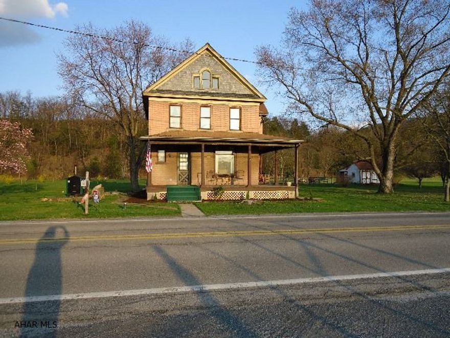 Lg Brick Home On 2 Acres With 2 Stall Barn.  1/2 Bath On 1st Flr, 2-Car Detached Garage, Pear, Apple, And Cherry Trees, Wrap Around Porch, Outside Furnace Uses Coal + Wood Or Use Oil Furnace Inside For Heat.