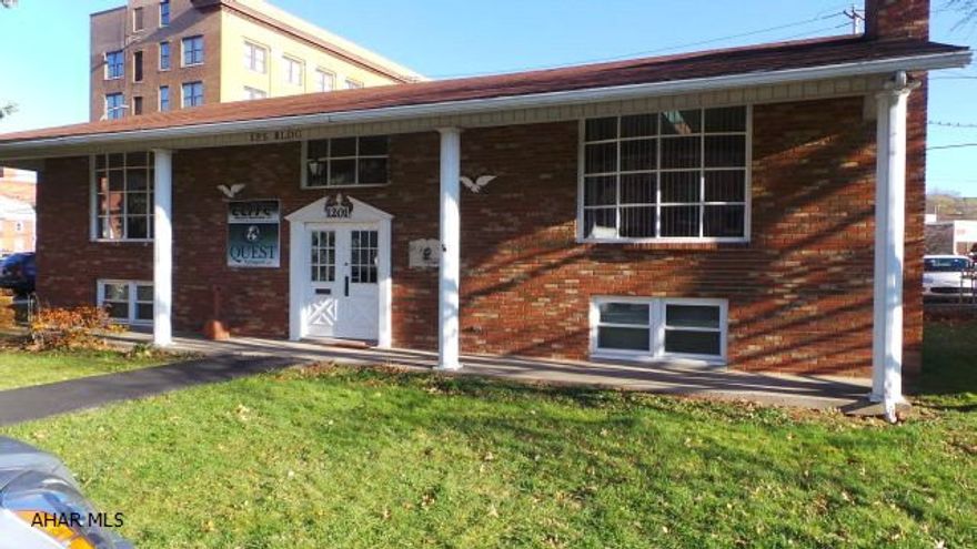 Great office space on corner lot near Station Medical Center and Railroad Museum. Large rooms main level has 4 large offices, reception area, 2 half bath and 1 full bath. Lower level has 4 offices, conference room, reception area and 2 half bath. Zoning is neighborhood business. Parking for 18 cars, building could be divided. Also available for sale @ $169,900.