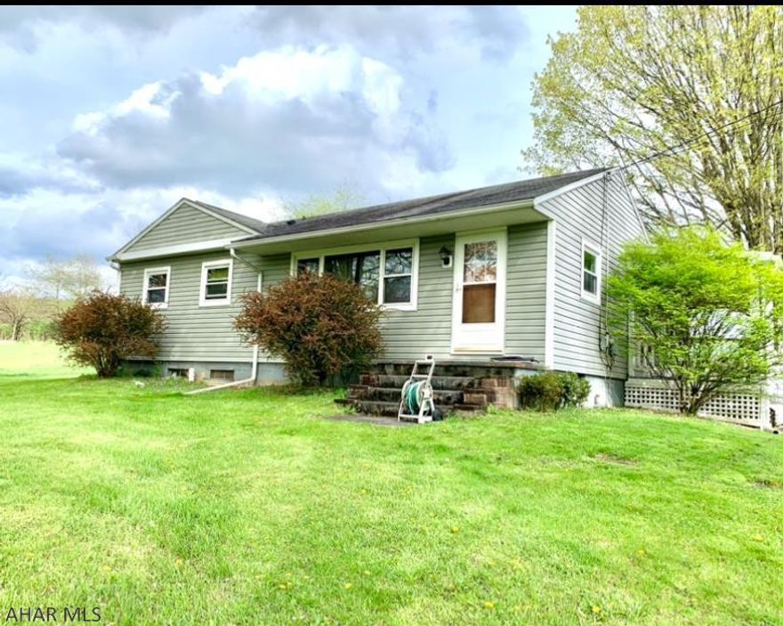 Cozy 3 bedroom, 1 bath home on approximately 2.09 acres.  Close to town and PA turnpike.