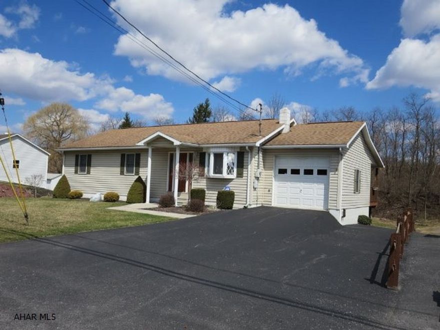 Very well maintained rancher with all appliances included. Large appealing sun room. Public water and sewer. Central A/C. Definitely move in condition.