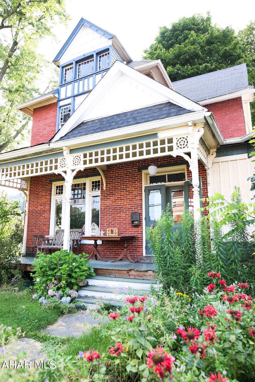 Do you appreciate large Victorian homes with  stained glass in every window and early 20th century charm..?  This home has boat loads of room with nearly 3400 sq/ft of living space and who doesn't want a second floor laundry room.  The kitchen features open beam ceilings and brick accents with an old coal and wood stove to cook on or help heat the home.  The hardwood floors throughout the home are original and have been professionally refinished during the current ownership.  Although the home has most of its original features, there have also been multiple updates and one addition (to the first floor) throughout the years.  Don't miss your opportunity to own this little piece of history.