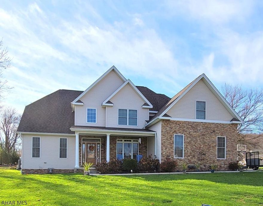 Exceptional Altoona Area home.  2009 constructed 2 story offering 5 bedrooms, 4 baths. Featured vaulted ceilings, first floor Master Bedroom suite with walk-in closet.  Main floor laundry, 2 car garage, 0.51 acre corner lot with 22x28 patio.  The full basement offers so much potential for more living space!  Central air, SS appliances.