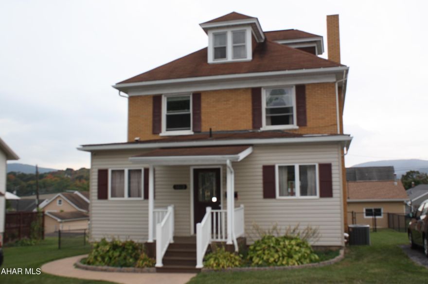 Motivated Seller!  Move in ready 4BR, one BR is the Attic with heat, 2 full Baths, both have tub and shower.  The second floor Bathroom has a lg separate shower with a lg Jacuzzi tub.   New HVAC installed Sept. 19,2024.  Duct work was professionally cleaned by Stanley Steamer. First floor has DR, LR, and large Kitchen, all appliances included.  There are 2 bonus rooms on the first floor, can be a family room and office or a sitting study or playroom.  Large Fenced in backyard makes it convenient for pets, children and entertaining.   Sit out on the Patio and enjoy the built in grill for BBQ. Detached Garage in the back and off-street parking in the front.