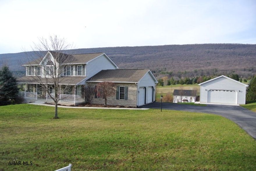 Over 3000 square feet of Living space setting nearly an Acre of ground in Scotch Valley makes this Modern 2 story home an excellent buy for those who like space inside and out!  Along with some Fantastic exterior amenities like.... 2 Garages, a Huge Sun-room leading to an additional Composite Deck, New Professionally landscaped Patio w/pavers around the paved Fire-pit make this even more desirable.  Also, this Magnificent home's interior offers 2 Fireplaces, A Finished walk-out basement, a humongous Master Suite with Cathedral ceilings, Open Kitchen to Family Room, a Heated integral Garage, and Spacious Rooms throughout.Take your family away from the city bustle to a more quiet country setting......Yet...you will actually be only 10 minutes to town to get what you need.!