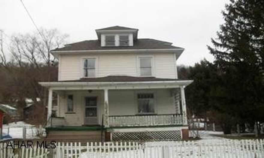 This property is being sold in AS IS condition.  The property requires installation to the public sewer system.  The charge is $4096 + cost to install lateral from house to sewer line. Call listing office for required wording to be included on sales agreement. Buyer responsible for both transfer taxes. Property has freeze damage.