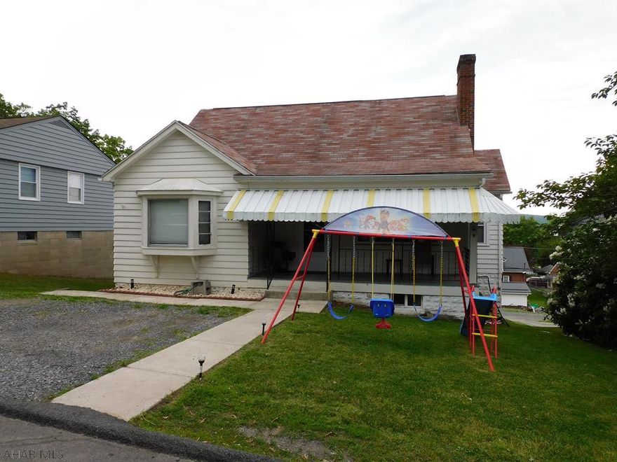 Nice Cape Cod in Altoona! Kitchen has newer cabinets and countertops. Spacious living room with a fireplace. Two bedrooms on the first floor. An additional two bedrooms on the second floor. All bedrooms have hardwood floors. Partially finished basement with 2 bedrooms and a bonus room. Outdoor deck and off-street parking. New furnace in 2020 and new central air in 2021. This home is great for a large family! Enjoy the summer months in the swimming pool!