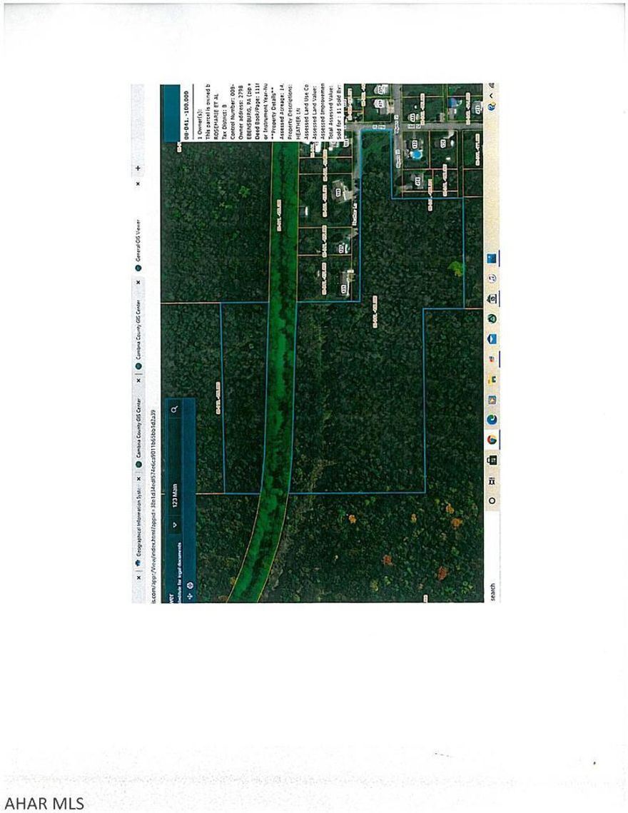 14.7 acres in the Mylo Park area of Ebensburg. Public water, sewer and electric at the street. The site is mostly wooded and offers privacy for your dream home or possibly a site to subdivide and sell lots. The land lays nice with frontage on Hill Street and Heather Lane. Great opportunity!
