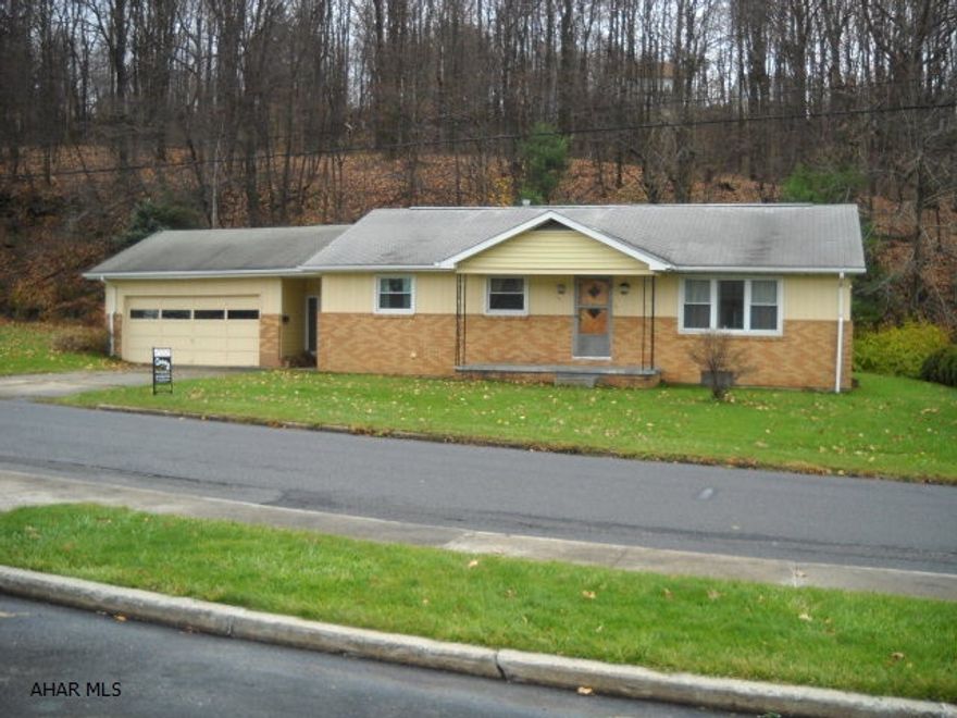 Lovely 3 bedroom ranch home in Gallitzin. This home has just about everything turnkey hardwood floors, air conditioning, newer furnace and carpeting! Large basement, 2 car attached garage. Priced to Sell !! It is a must see!!