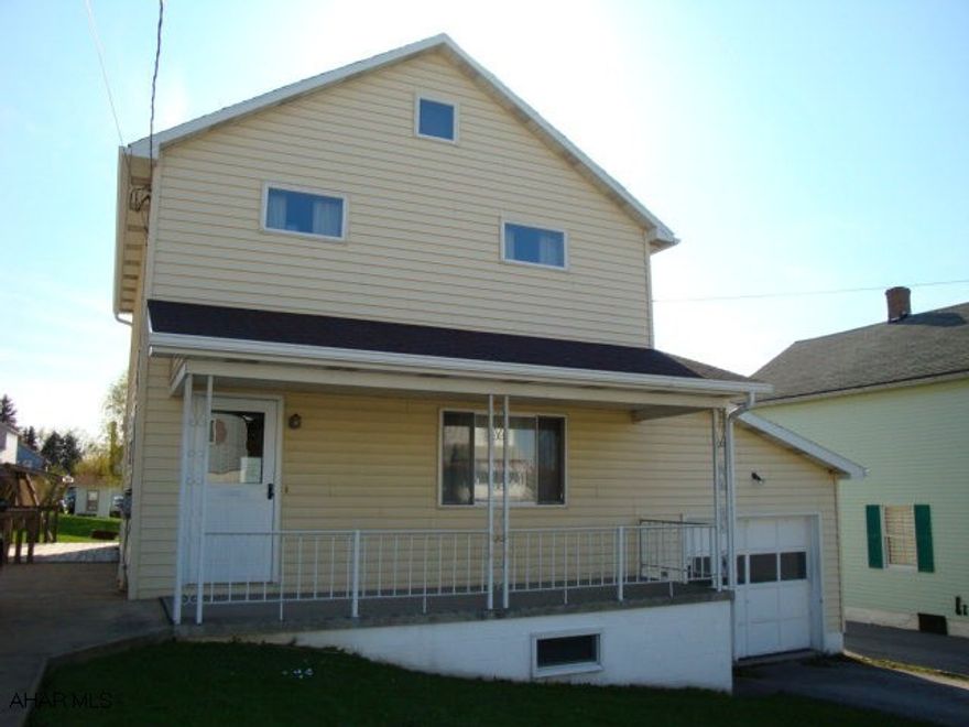 Buyer must pay 2% transfer tax.  Foreclosure: 2 story vinyl siding, 3 BR, 2 BA, attached garage and a deck perfect for entertaining this summer. Property being sold AS IS