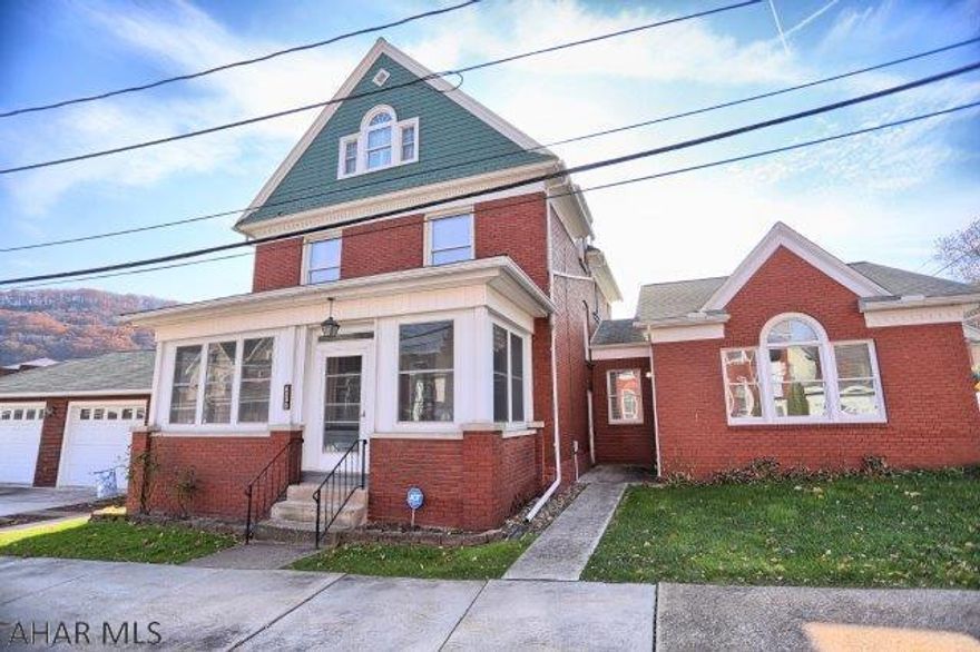 This stately home holds a rich history in the Tyrone area. Passed down through many generations of the same family, this home showcases a proud heritage and quality craftsmanship. Boasting 6 bedrooms and 3 1/2 bathrooms, it is quite spacious. The 1st floor consists of a large living room, formal dining room, kitchen, laundry, 1 & 1/2 bathrooms and the owner's suite with walk-in closet. The second floor has four bedrooms and a full bathroom. On the third floor is a bedroom and a 3/4 bathroom along with a storage area. There are two split system a/c units for cooling the home in summer. The oversized, two car garage is large enough for a workshop area. All the mechanics have been updated and the exterior is brick. It is handicapped accessible. There is a security system in place. Lovely home