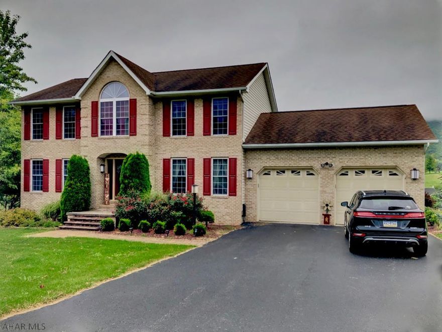 FILLED WITH UPGRADES, a Breathtaking view,Top of the line heating/cooling/insulation systems, Spacious rooms, Open floor plan and Bells & Whistles all over is what you will find in your new Home.Beautiful brick FP is the focal point of your family room that is open to eating area, and Kitchen.Kitchen has Stunning custom granite countertops,Stainless appliances,ceramic tile,and more.Formal Living & Dining Rooms,Even the 1/2 bath has upgrades.Master suite w/ custom cabinetry in WIC, Vaulted ceilings in 3 of the 4 BR's.Skylights in both Full Baths and 2nd Fl laundry. Massive basement Man Cave that leaves other Man Caves green with envy is fully equipped with it's own urinal, LED lighting,surround sound,TV boxes,and a pantry with custom shelving. Sliding doors to huge yard. See it today!