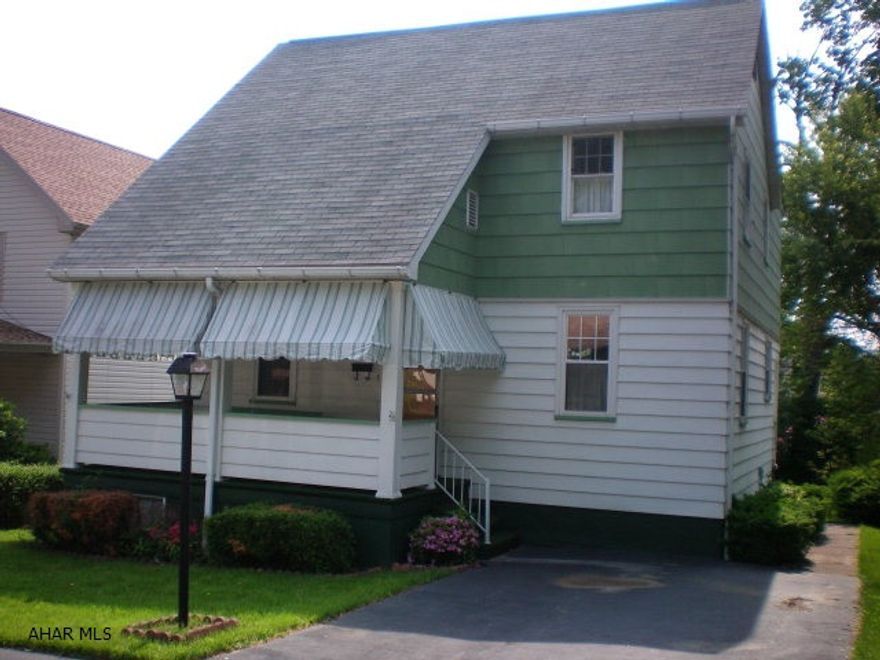 Well maintained 2 story with off street parking and a nice front porch.  3 BR/1 Bath, central air, newer roof & windows.  Hardwood under the carpet.  Great starter home in a nice neighborhood.