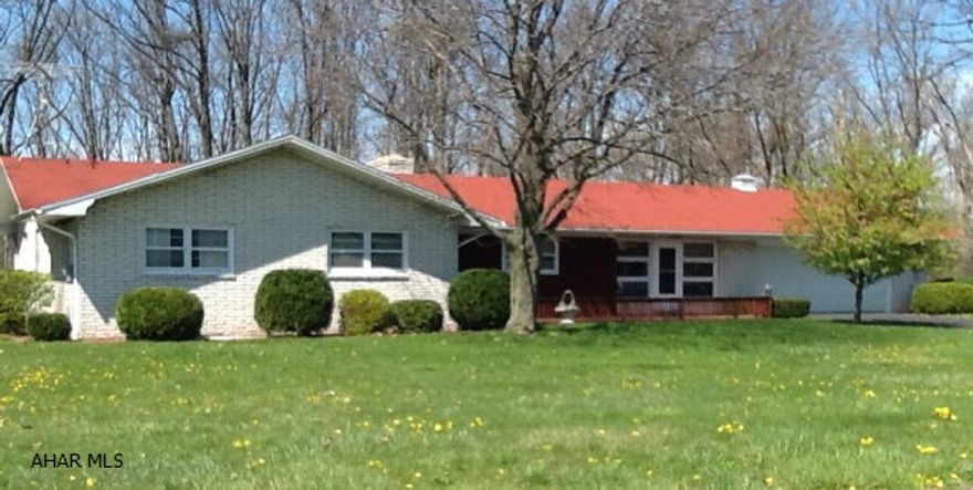 Exceptional executive 3 bdrm, 3 bath ranch on 7.89 acres. Large recreational room with expansive wet bar and fireplace opens up onto a delightful back patio complete with kidney shaped, heated in-ground pool and pool house. His and Hers closets grace a spacious master bedroom which also has an ensuite bathroom. The home boasts wonderful views and has great timber value as it has never been timbered. A large 2 car garage is found upstairs with an additional garage found below. If you are looking for a large ranch with tons of storage and excellent construction, this is a must see. With a little TLC this house could be amazing! Don't pass this up – priced to sell!