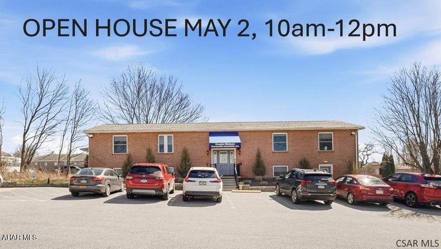 With the previous business now relocated, here's your chance to benefit from their efforts and elevate your own. This fully remodeled and updated brick office building in Richland Twp. features central air, ADA access, 14 offices, a reception area, a spacious conference room, three bathrooms (including one ADA-compliant), a kitchenette, and 17 parking spaces. Upgrades include all-new wiring (optimized for high-speed internet), furnace, flooring, windows, interior and exterior lighting, front and back stairs, and gutters. The outdoor space has also been improved with tree trimming and removals for better accessibility.