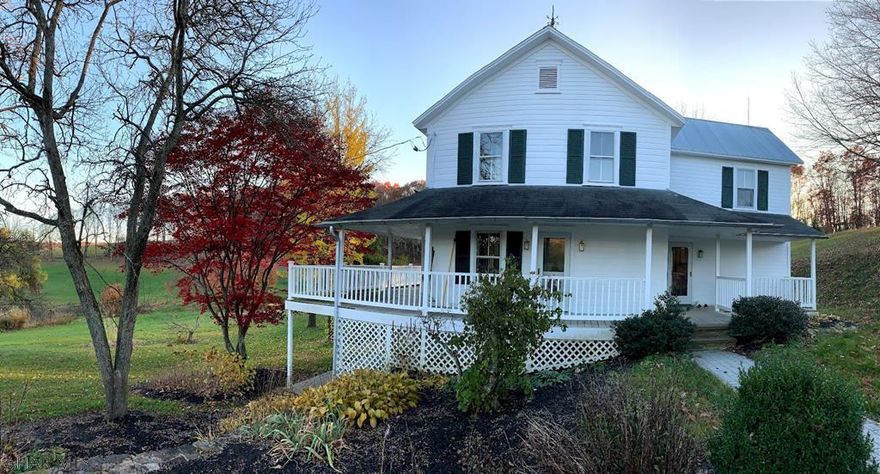 Ever dream of owning your own small farm or several acres of a peaceful paradise?  Look no further!  This property offers over 95 acres with a beautiful farmhouse (2 rooms upstairs need finished), A sizeable barn, an inground pool. Beautiful wrap around porch, gazebo and breathtaking scenery.   Privacy and peacefulness at its best.  This would be a beautiful property to pass down through generations. Close State Forest/game lands.  Approx 50-60% of this property is wooded (great for hunting/recreation) Call for your showing today.  You must see this one to appreciate all it has to offer.