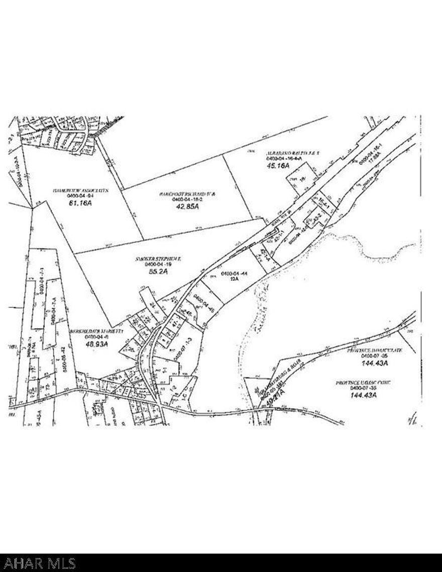 Tract had an approved sub-division now expired for 66 lots.  Road is cut in and passable with a 4 wheel drive vehicle. Easement for electricity - Speak to Listing Agent for more info..  Timber was select cut.  There are nice views for building a dream home.  Not currently in Clean & Green Program, but estimated taxes should buyer elect to put into Clean & Green Program is $37.