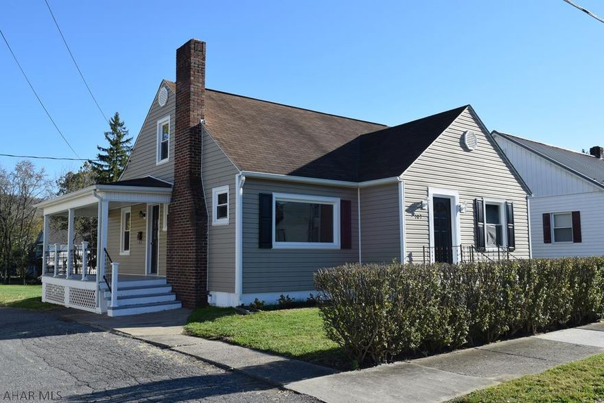 This recently renovated Cape Cod close to the Juniata river is a must see. Enjoy relaxing in front of the crackling fire with the rustic look of the refinished hardwood floors after a day of enjoying the wildlife and playground at the nearby Fort Bedford Park. The basement provides many possibilities for the imagination; such as, an area to entertain as a game room. The open second floor offers an invitation for your guests to stay after enjoying the many amenities that historic Bedford has to offer. The additional parking pad at the back of the lot provides desirable off street parking. Make this pristine home yours today. Agent related to seller.