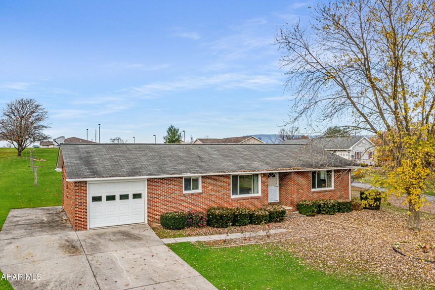 Brick 3 bedroom ranch home situated on a 0.97 acre lot in Bedford Township. Well-maintained with mature fruit trees. Easy access to I-99. Well and septic with public water and sewer available at street. Check out our 3D Virtual Tour and schedule a showing today.