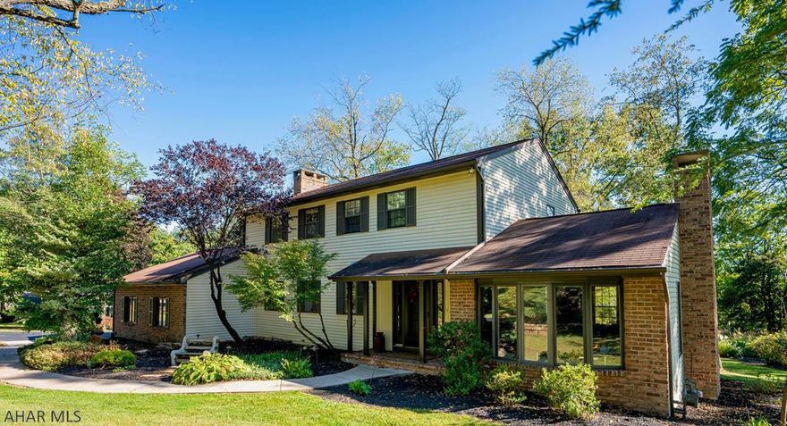 STONEHEDGE.....Fantastic 4 bedroom home in HBG. School District.  This well maintained home is loaded with character.LRwithvaulted ceiling & gas FP.  Formal DR with view. Eat-in kitchen with cherry cabinets & bay window.  Family Room has wood burning FP & built in book shelves then walks out to the wonderful  Sunroom with skylights, up/down shades which leads to the deck.  2nd floor offer 4 bedrooms & 2 baths.  Master bath has walk in closet.  Basement is finished for a playroom and offers plenty of built in closets, and storage.  Hard Wood floors throughout the main level. Nice sized 2 car garage.  Gas HW Heat with 3 zones, plus zoned Central Air.  The lot is almost 1 acre with a shed for a tractor and storage.ASK FOR LIST OF UPGRADES & INCLUSIONS !  Contact listing agent today!