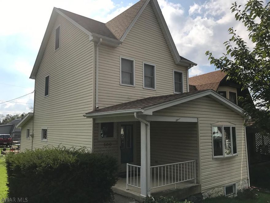 Large home with amazing flat lot and off street parking. Home offers 4 bedrooms, 1 bath, laundry on the main floor for convenience, nice large rooms on the first floor. Nice deck for entertaining. Home has vinyl siding, gas forced air heat and central air.