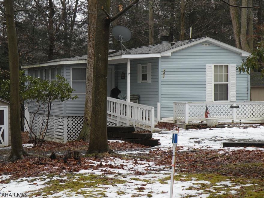 Well maintained 3 BR, 2 bath attractive mobile home. Fully furnished, appliances included. Enjoy lunch in the sunroom and enjoy the deer. Handicap accessible