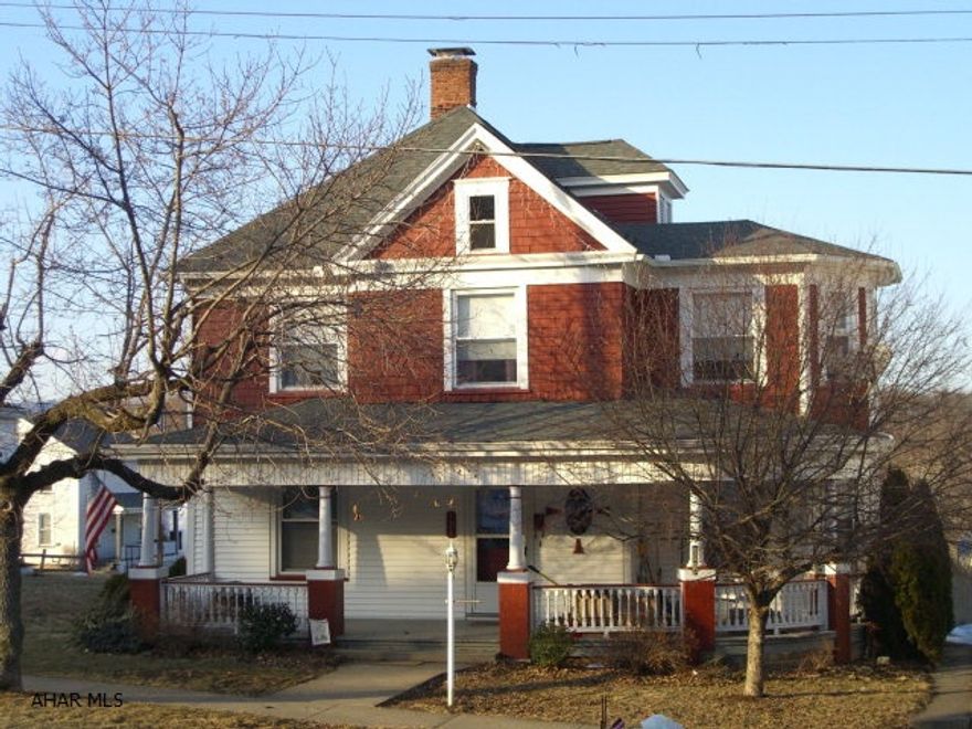 This is a great 5-6 bedroom home on a large lot with an above ground pool and detached garage with extra off street parking in the borough. Beautifully maintained woodwork throughout this home, vinyl thermo pane windows, two heat sources air conditioning, roof is less than 5 years old and a newly repainted and vinyl exterior. There is a large wrap around front porch and an enclosed sun porch in the back to enjoy every part of the day and evenings.
