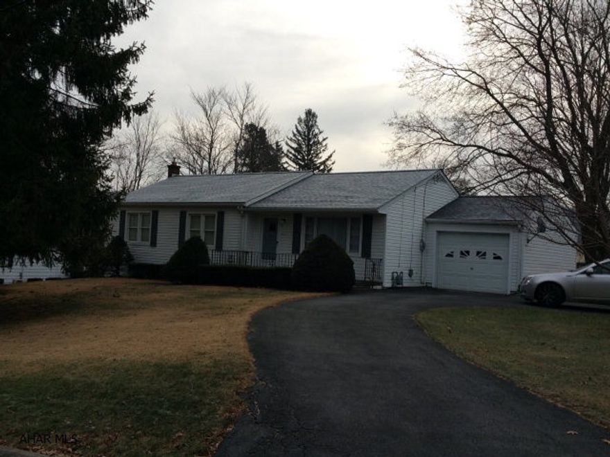 Nice 3 bedroom rancher on corner lot in good residential neighborhood. Hardwood floors. New roof. 1 car garage. Covered patio.