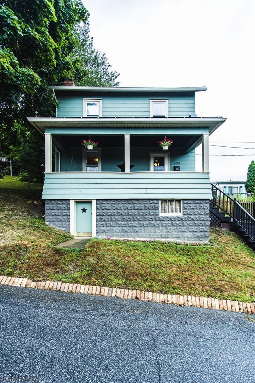 Cozy 3 bedroom, 1 bath. Very well kept and maintained. Enjoy friends on the front porch with a beautiful view.