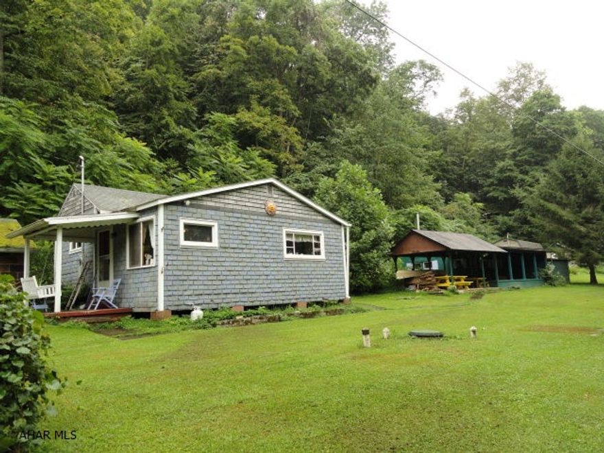 226 & 234 Wharton Road, RD #2, McVeytown, PA 17051 - Two charming cottages w/150' of scenic water frontage located in the Newton Hamilton area of Mifflin County. Excellent fishing area, good river quality and abundant wildlife. Cottage #1 has kitchen/living area and 2 bedrooms. Cottage #2 has combination kitchen/living/sleeping area. Spacious covered porch w/swing, covered picnic pavilion, shower building, pump house/utility building and tool shed. Everything you need for year round recreation--fishing, hunting, canoeing, kayaking, inner-tubing, biking and birding. Don't miss out on owning this peaceful river retreat...Most properties like this remain within families. Great opportunity.