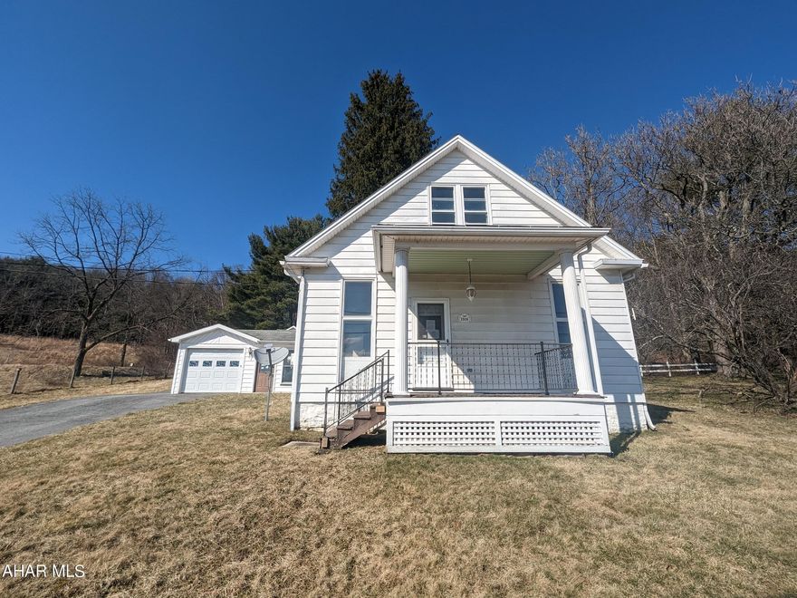 Glendale area Cape Cod home on 5.7 acres! Features one floor living with 2 bedrooms and bath plus large living room, eat-in kitchen w/ laundry hook-ups all on the first floor. Second floor has loads of possibilities and could easily be turned into additional bedroom/living area. 1 car attached garage w/ breezeway plus over-sized 1 car detached garage with ample area for large workshop. Property failed pressure test on plumbing. Buried oil tank on property. Asset built prior to 1978 lead based paint potentially exists. May qualify for seller financing (Vendee). Buyer pays both transfer taxes.