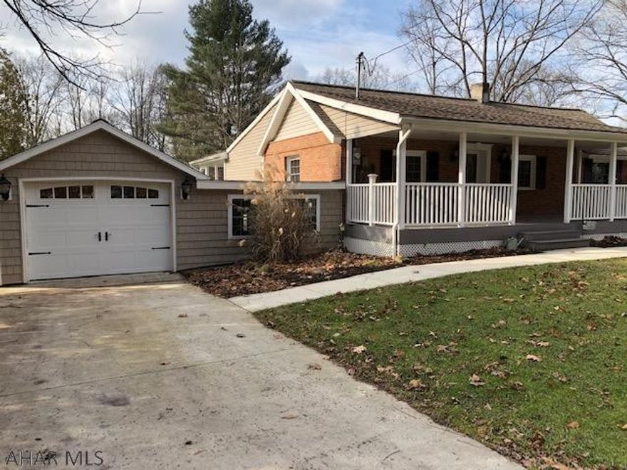 Absolutely immaculate, totally remodeled home for rent in the Chestnut Ridge School District. Home features two bedrooms on first floor and two bedrooms in the basement.  Beautiful basement family room with bar/tv.  Four TV's currently included.  Outdoor kitchen, gorgeous deck and garage.  Tenant is responsible for all utilities with the exception of the sewer. In addition, Tenant responsible for snow removal, lawn mowing/maintenance, trash removal, cable, phone and maintenance of the hot tub.   Rental application is required.  References and current pay stubs required.