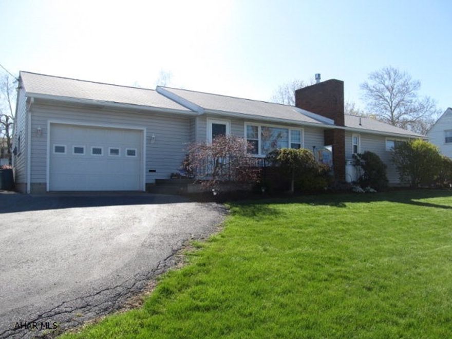 Very modern 3 bedroom Ranch with Newer Kitchen, Countertops, Refinished Hardwood floors, Windows, and Appliances. Spectacular hardwood flooring.    This partially finished basement has high ceilings and is now being used a rec room. The Beautiful Landscaping sets on a very flat yard, of a spacious deck surrounding a nice pool just in time for the hot weather.  If you are in this price range...this is a must see.