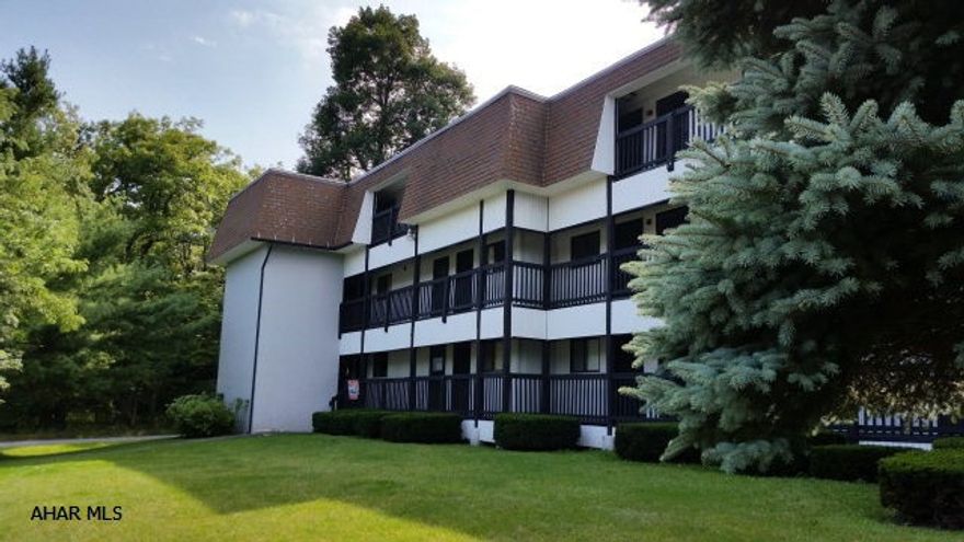 Beautiful fully furnished 3rd floor, 2 bedroom, 2 bath condo located across from the rental office. Can sleep 8 with pullout sofa & futon couch! Nice back balcony off living room. Enjoy the 4 seasons on Blue Knob Mountain: hot tub, indoor & outdoor pools, tennis courts, golfing and skiing.  J-337