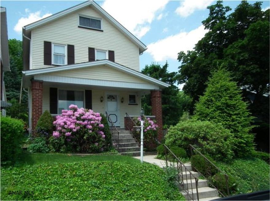 Looking for Altoona/Fairview Area? Take a look at this 3 bdrm home with a terraced yard, off street parking, 2 season room off kitchen, meticulously maintained. Lg. Main Bedroom, finished walk-up attic(no heat), newer furnace, A/C!