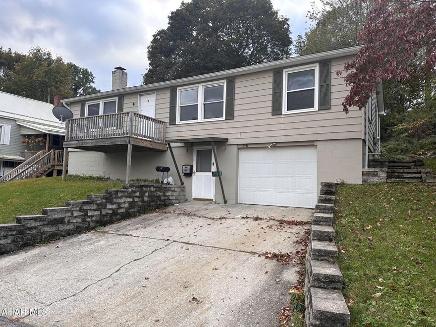 Ebensburg 3 BR, 1 3/4 bath modular home with 1 car integral garage. Gas HW BB heat. Finished basement with family room, laundry and 3/4 bath. All appliances included.