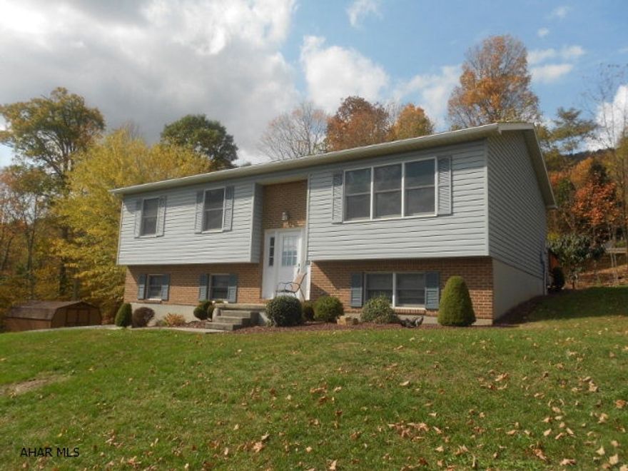 This home has been well maintained and so many updates. New items include, furnace, central air, deck, carpet, tile, marble, lighting, painting through out. New 40 year shingle roof, walk in closet added in master bedroom and a 24 x 14 shed. Enjoy your life in this cozy home with finished basement. 3 bedroom, 2 full bath sits on 1 acre of ground. Charming!