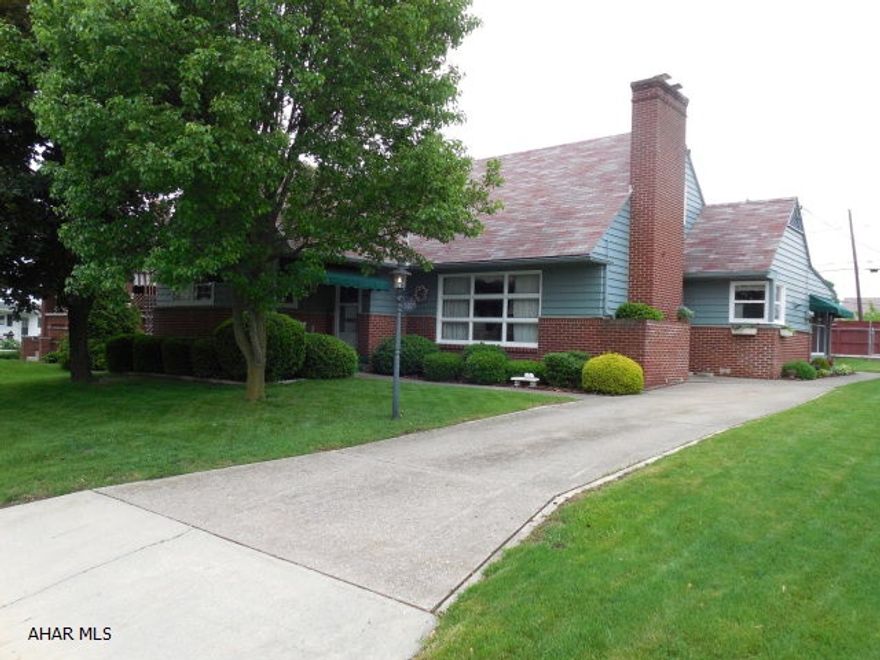 Immaculate 4 bed., 3 bath Cape Cod.. Living rm w/fireplace, spacious eat-in kitchen. Large finished lower level with wet bar and bath. Lots of storage space. Inground  pool with a pavilion area w/fireplace and picnic table. Large 2 car detached garage with finished upper floor with heat and electric. Screened in back porch. Basketball court beside garage.  Home Warranty