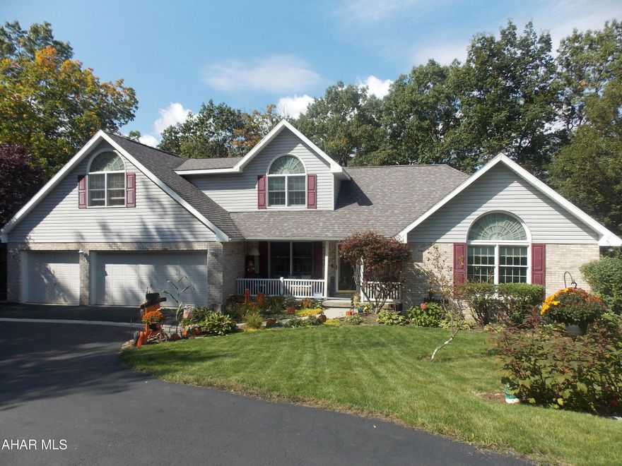 Looking for a large home for your family, this may the perfect home for you. There is plenty of room for family time and entertaining friends.  The oak kitchen has tons of storage and a roomy eat-in area. plus all the appliances stay. The patio doors going out of the kitchen lead to the deck with a Sunsetter awning to give shade while relaxing or having dinner. Right off of the kitchen coming in from the garage is a half bath and a laundry room with plenty of space to hang clothes coming out of the dryer. This lovely 5BR/3.5 BA home has 1 bedroom on the main level with an ensuite bath and a walk-in closet. There is also a door into the large bonus room with vaulted ceilings and large windows that bring sunlight streaming in. It's  a perfect space for a home office, den or an additional living room. There are 3 bedrooms on the second floor with a full bath and a huge storage room to hide Christmas gifts. The 5th bedroom and another bath are located in the finished basement. This would be a great space for an  in-law suite or guest area. The walkout basement family room leads to a beautiful private patio that looks into the woods where you can sit and watch the deer in the woods. If you work from home there is also an office in the basement. The vaulted ceilings on the first and second floor give this home a large open feel and the fireplace in the family room will keep you cozy all winter. You will find tons of storage throughout the home as well as in the 3 car garage and the shed.
Schedule a showing  today to see all this special home has to offer your family.