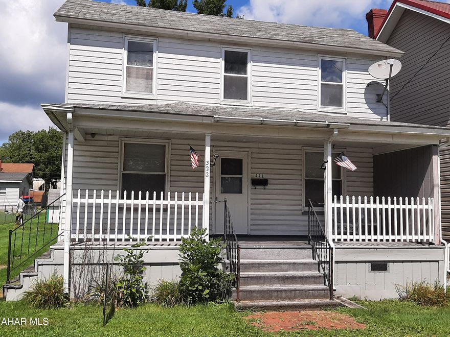 This house is ready for some elbow grease. With a little bit of labor, this home could be a great family home or add this one to your investment portfolio. Great bones and great front porch! Nice flat backyard and off street parking.  Three bedrooms and full bath on the second level, the first floor offers, living room,sitting room,dining room and kitchen. Enclosed back porch for a mudroom or laundry room. Call for your tour today!
